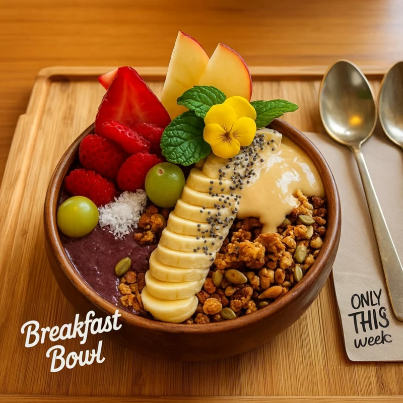 Healthy breakfast bowl