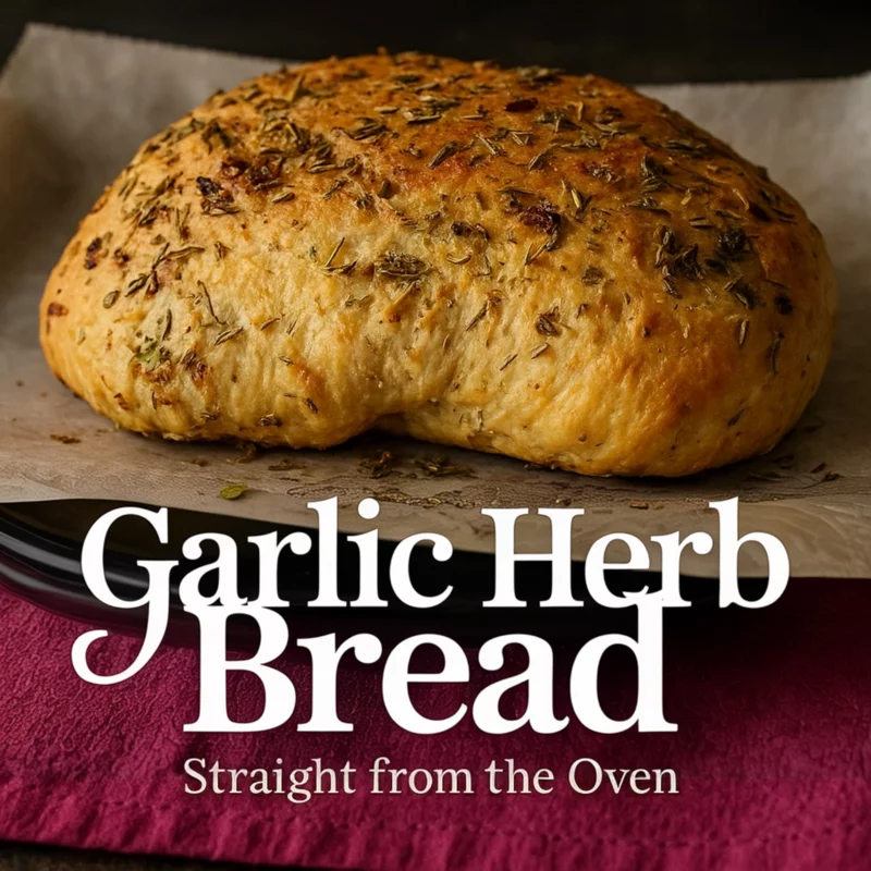Garlic herb artisan bread