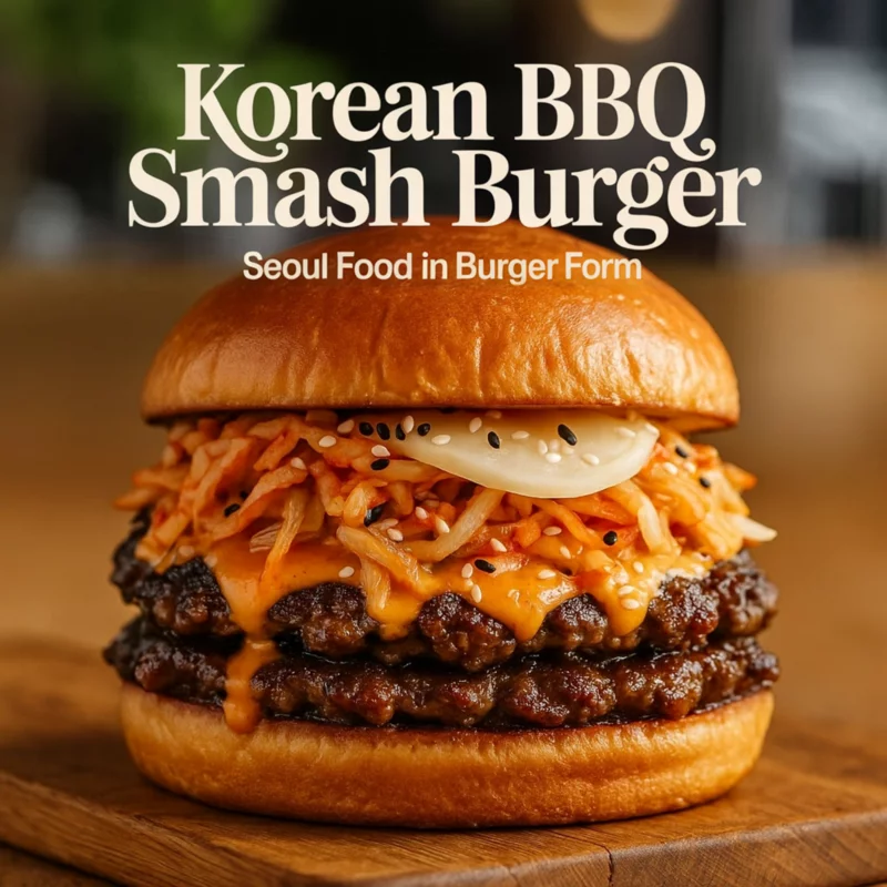 Korean BBQ smash burger