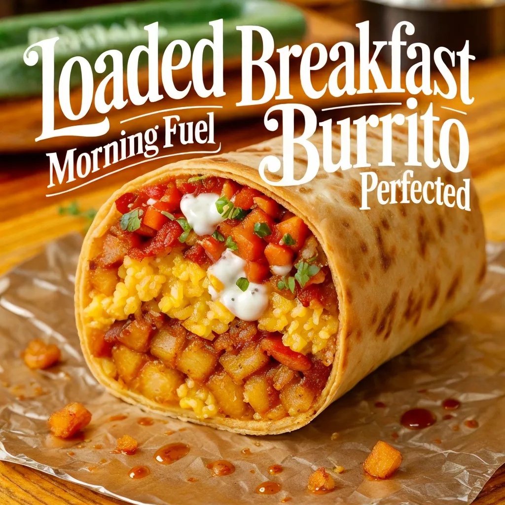 Loaded breakfast burrito